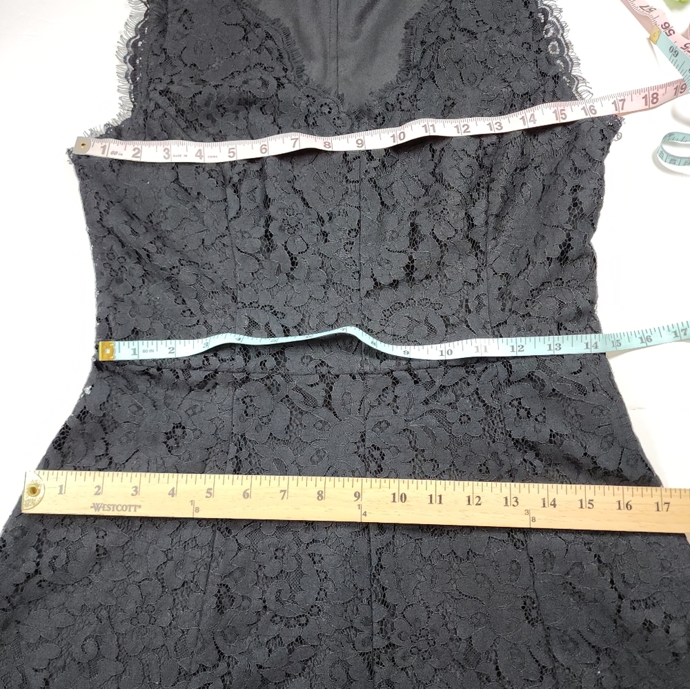 Joie Nikolina Black Lace Cocktail Party Mini Dress Size Medium - Picture 8 of 16